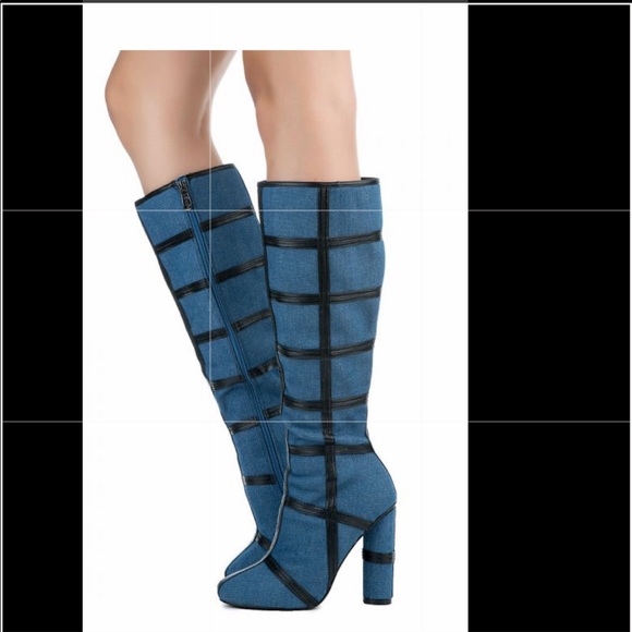 Cape Robbin Shoes - Cape Robbin boots Maura-3 Denim